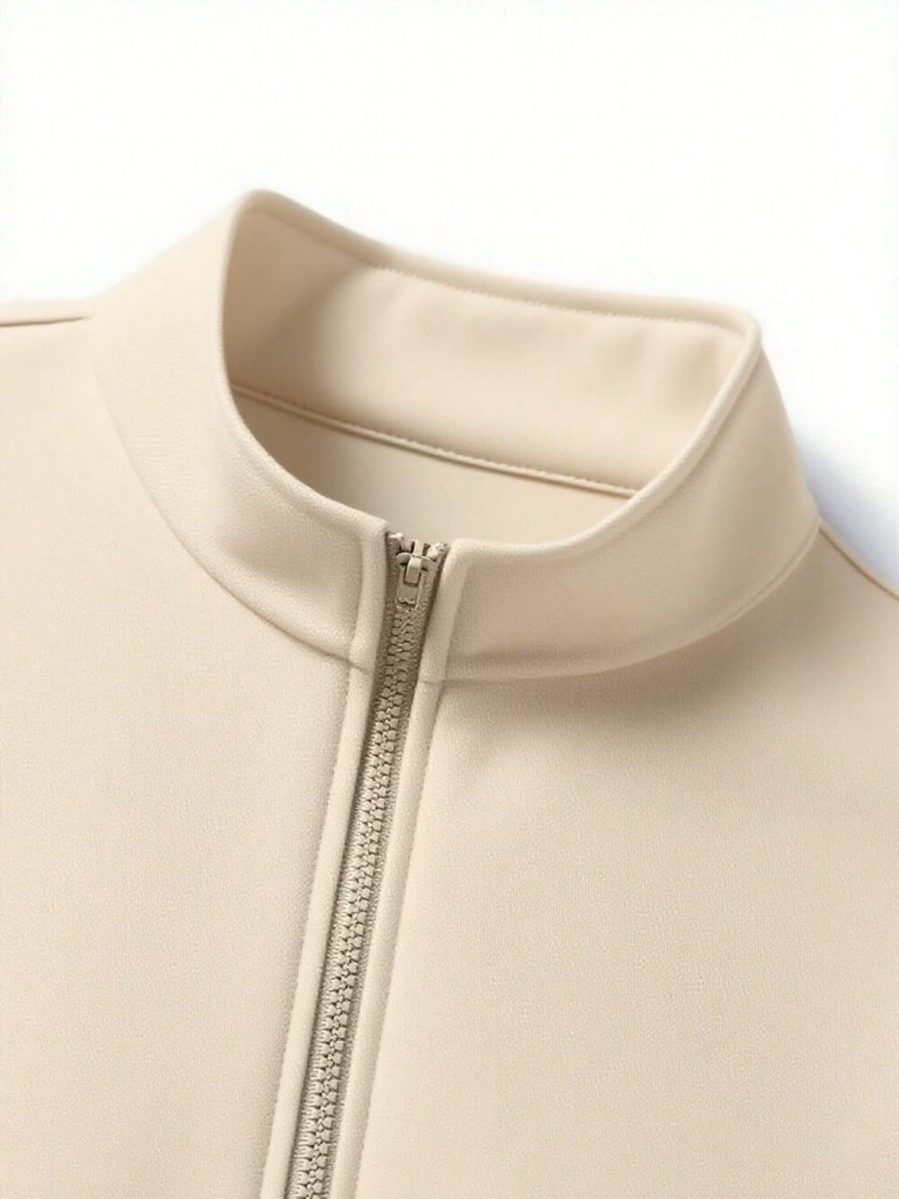 Apricot Casual Men's Drop Shoulder Graphic Zip-Up Hooded Sweatshirt - Picture 4 of 9